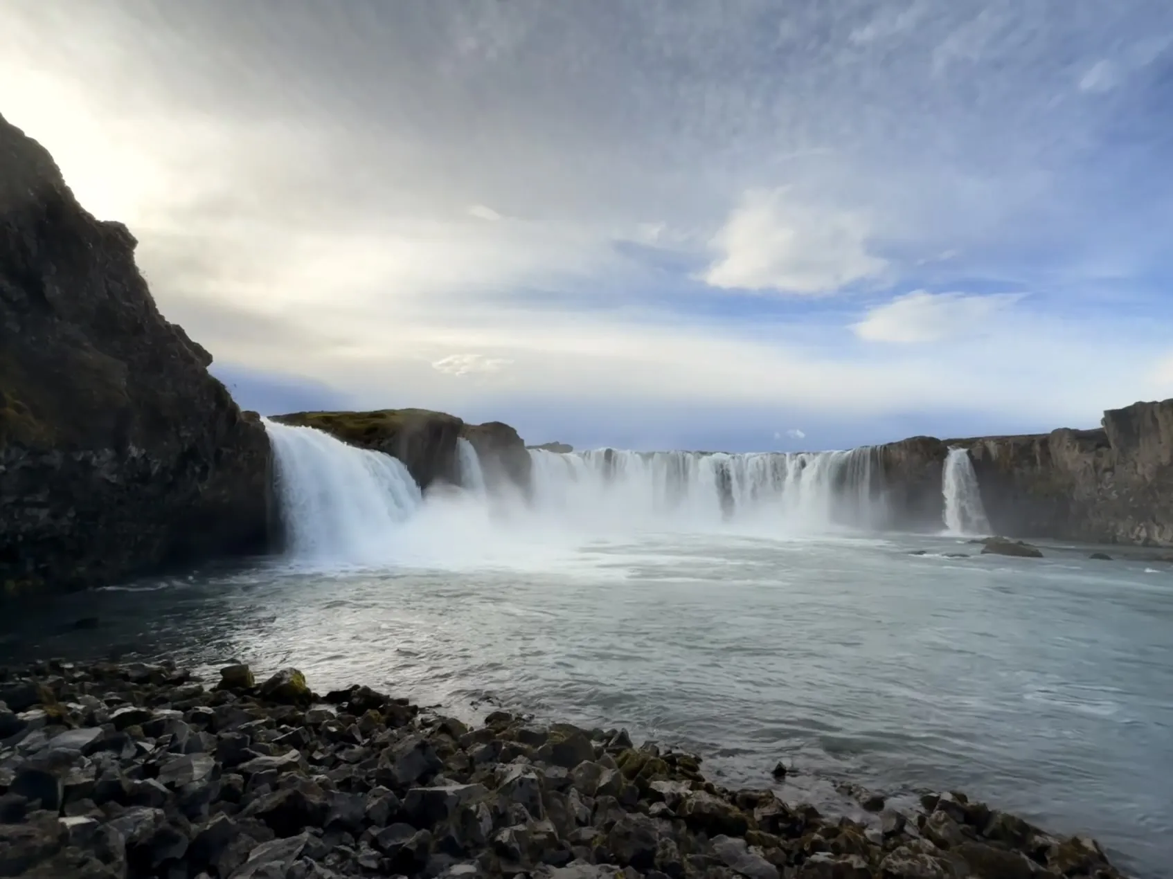 Goðafoss, mid-afternoon on day five. Both banks are worth it; this is the west side